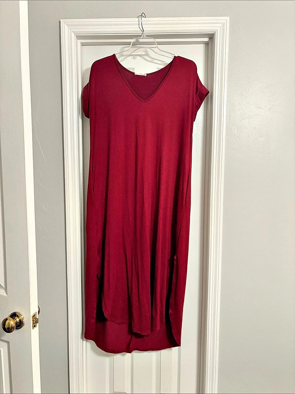 Cielo Women's Burgundy Midi Dress